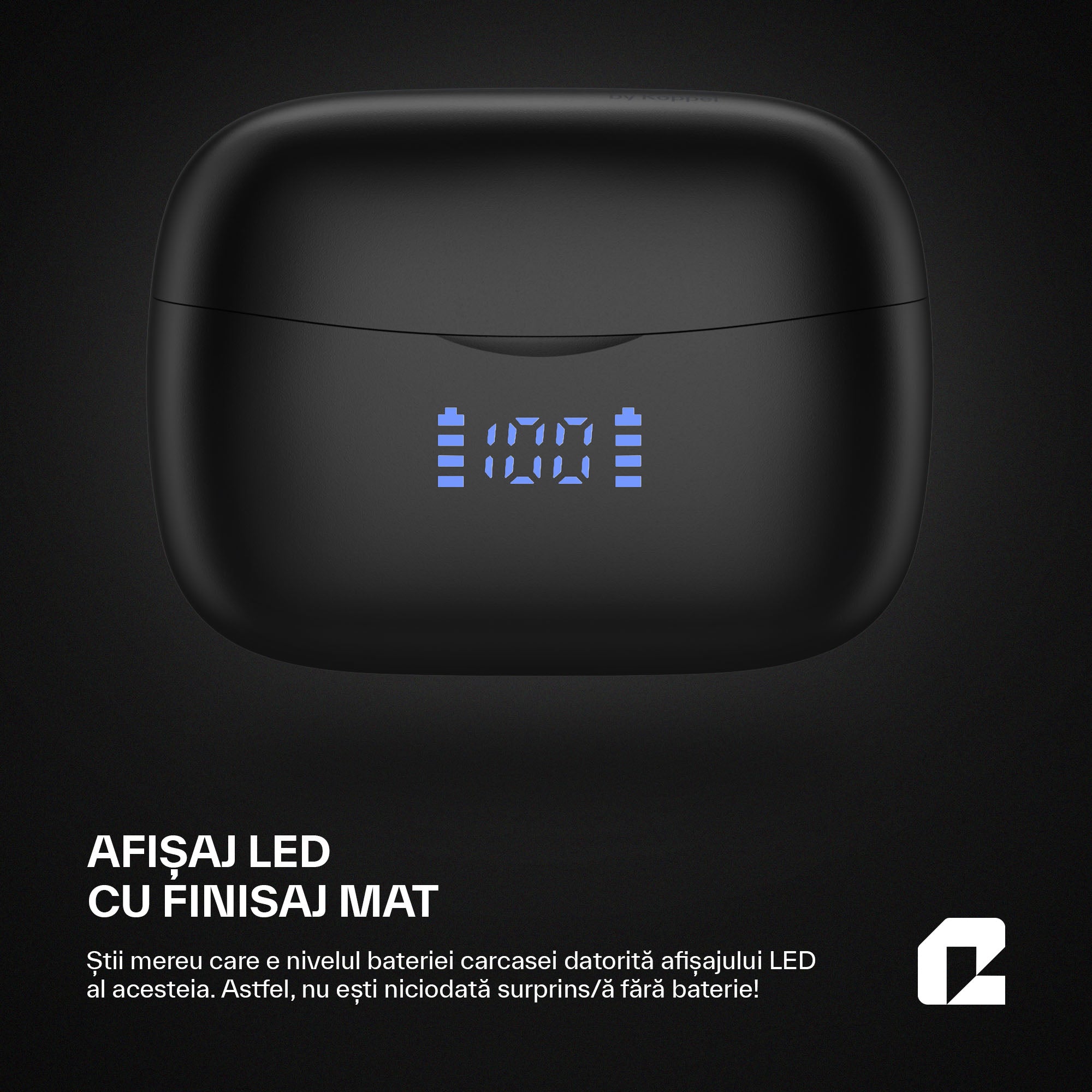 Casti Wireless Buds In-Ear Qualtec by Koppel®, ProBuds Max, Negru