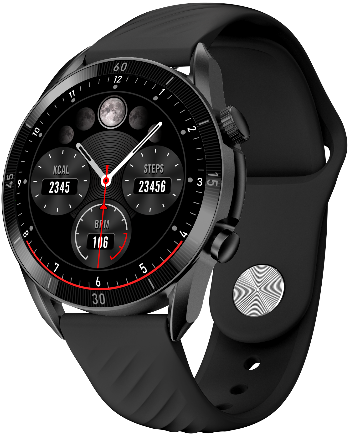 Cablu încărcător original pentru smartwatch AMMO, Qualtec by Koppel, alb