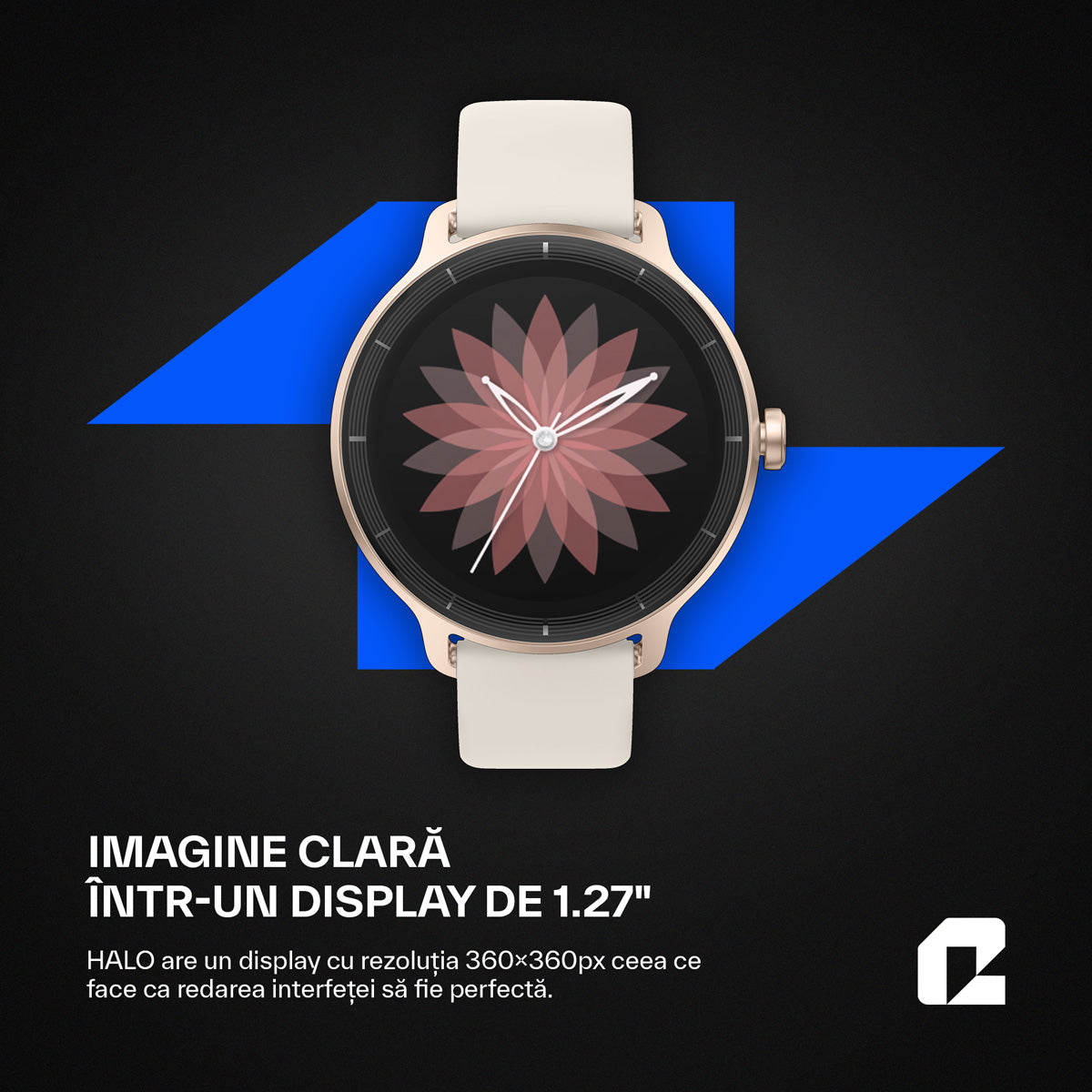 Halo smartwatch display 1.27"