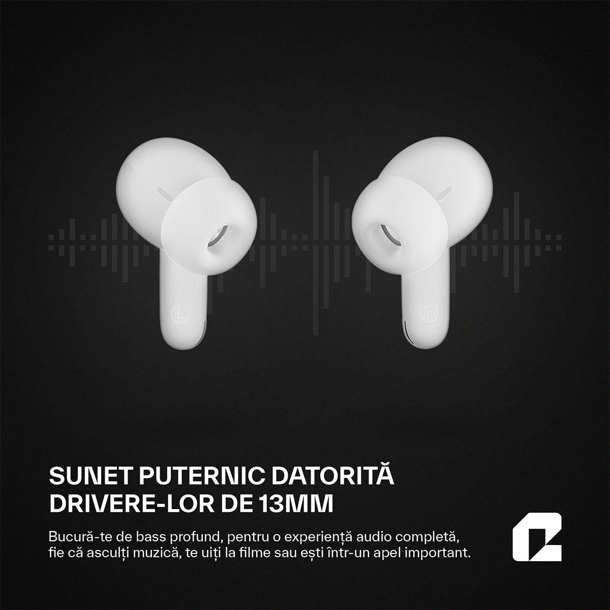 Casti Wireless Buds In-Ear Qualtec by Koppel®, ProBuds Max, Rose Gold