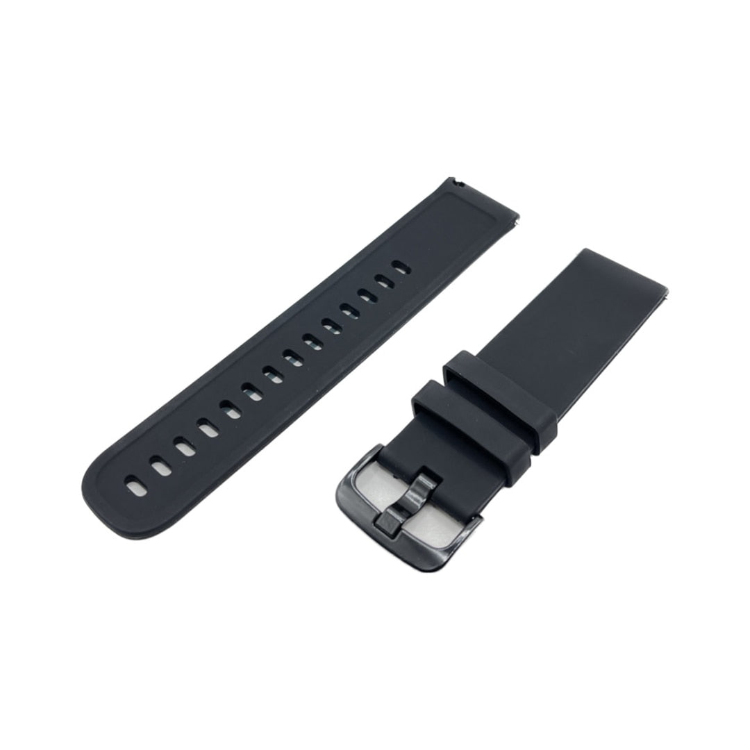 Curea (brătară) pentru smartwatch AMMO, AMMO PRO, OmniFit, silicon, Qualtec by Koppel, Negru