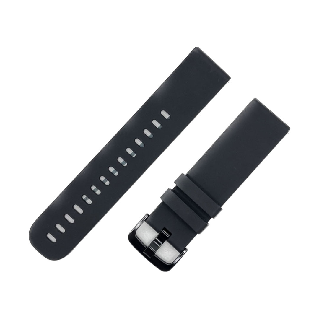 Curea (brătară) pentru smartwatch AMMO, AMMO PRO, OmniFit, silicon, Qualtec by Koppel, Negru