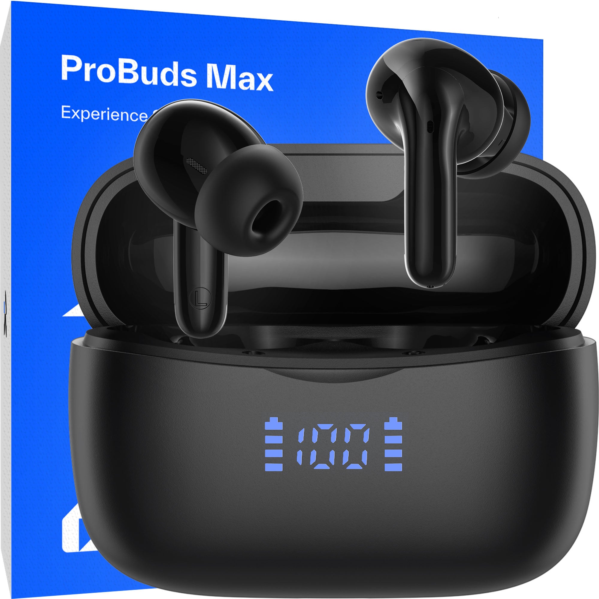 casti wireless probuds max cutie albastra potrivit cadou