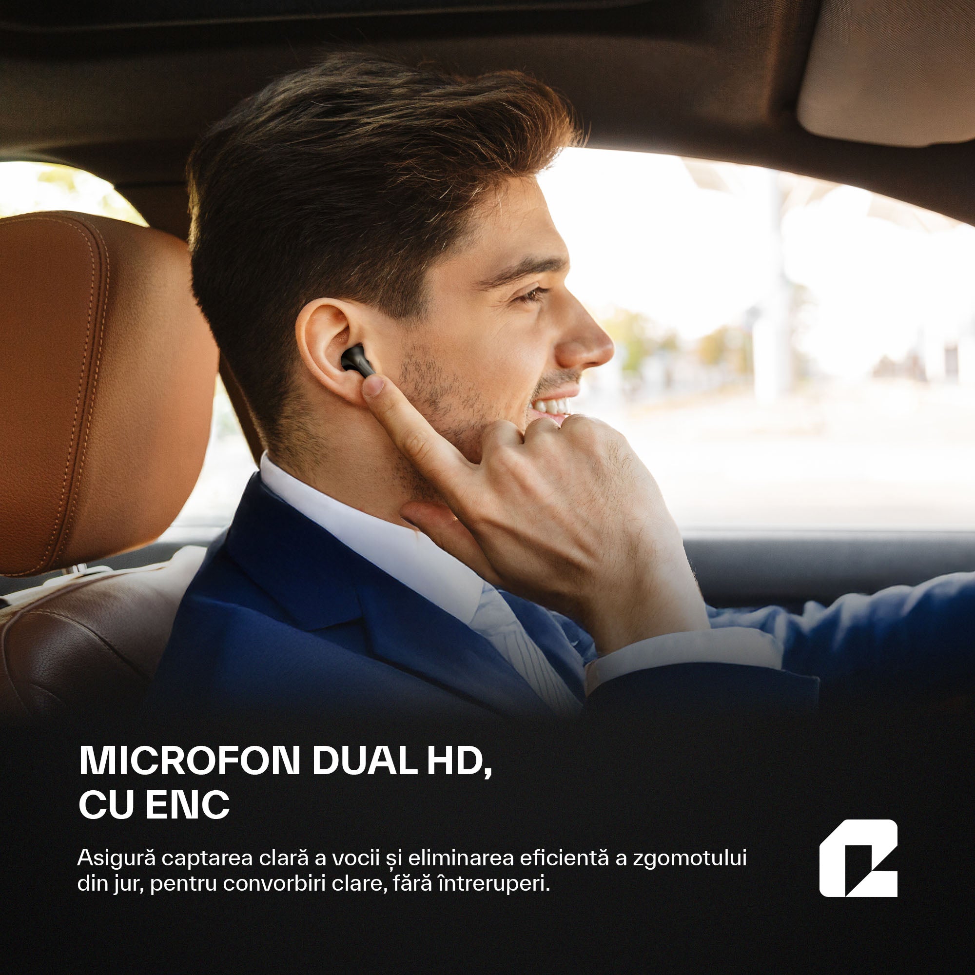 Căsti wireless Bluetooth cu noise cancelling, ProBuds Max, negru