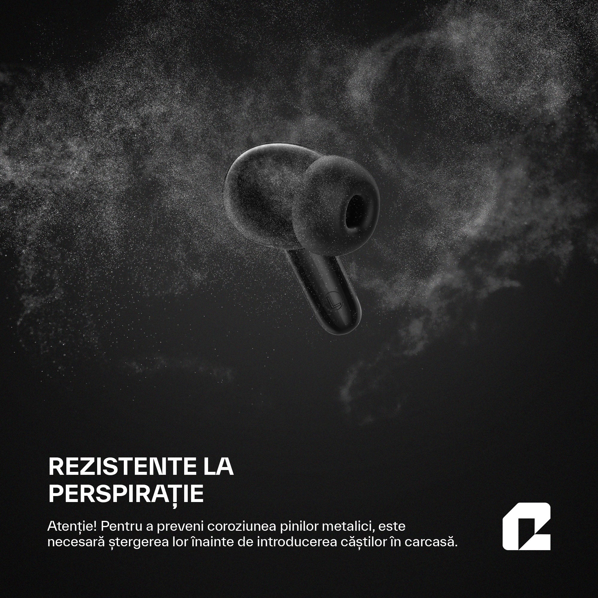 Căsti wireless Bluetooth cu noise cancelling, ProBuds Max, negru