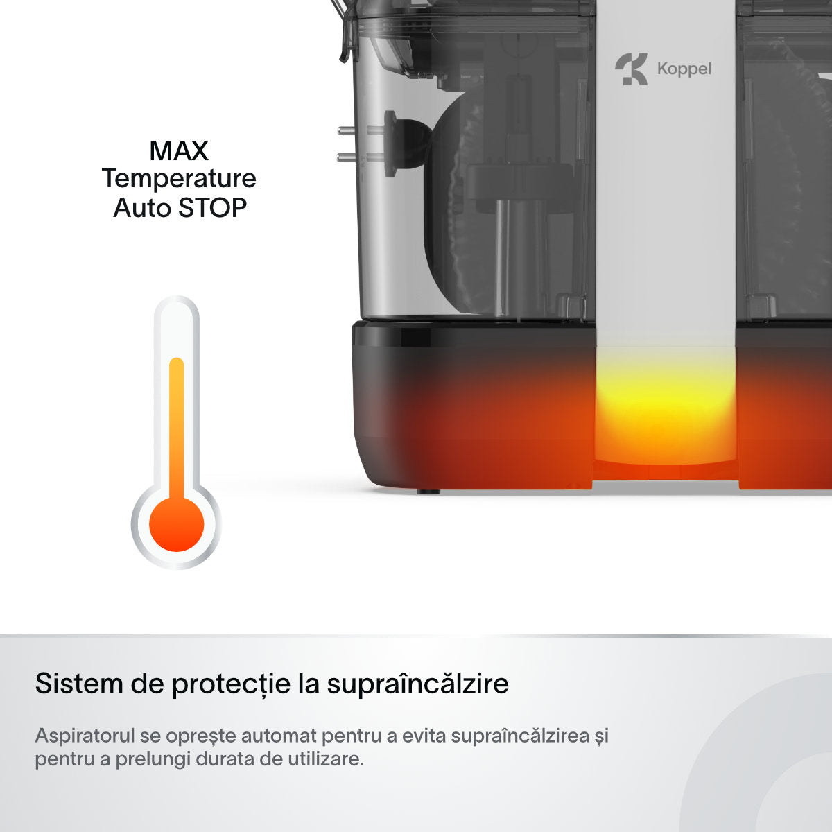 Aspirator cu spalare injectie-extractie Koppel® AI11, putere 14kPa, aspirator cu apa profesional umed-uscat, curatare tapiterie, covoare, canapele, pentru casa & auto, tub auto curatare, auto-stop rezervor plin, rezervoare 1.5l si 1.2l, negru