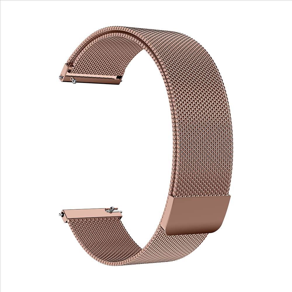 Curea (brătară) pentru smartwatch OmniFit, AMMO PRO, AMMO, metalica, Qualtec by Koppel, Rose gold