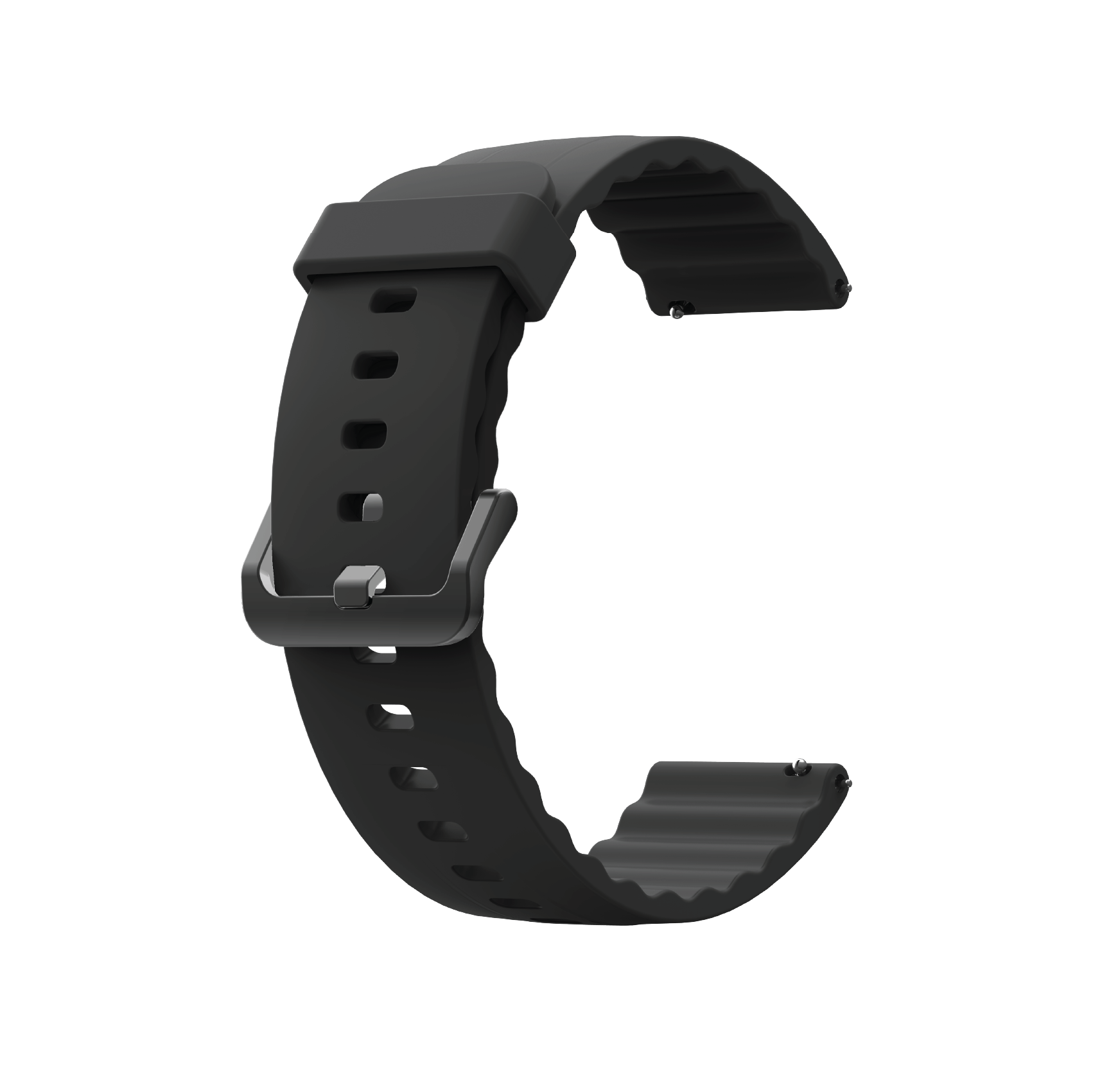 Curea (brătară) pentru smartwatch AMMO, AMMO PRO, OmniFit, silicon, Qualtec by Koppel, Negru