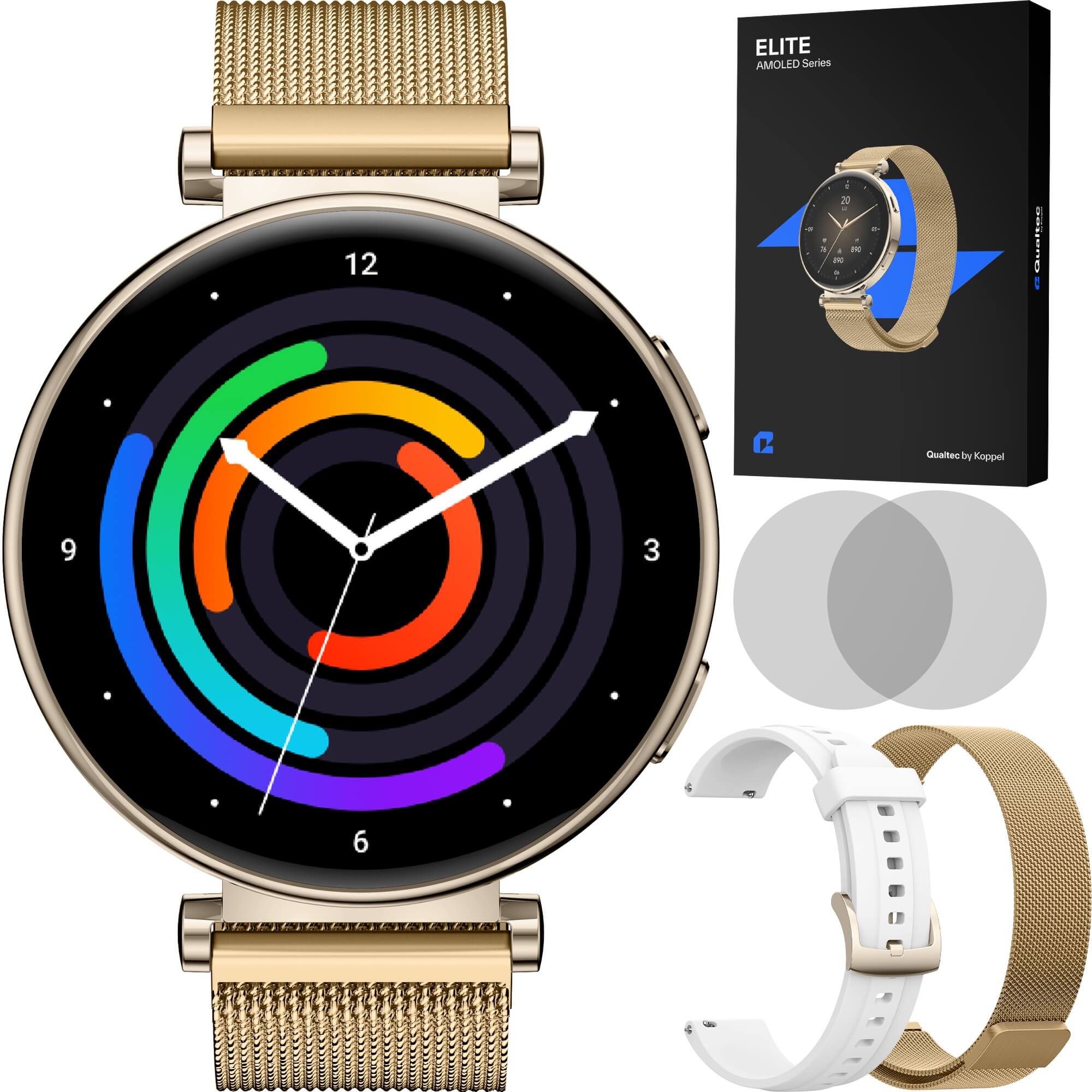 ELITE ceas smartwatch dama auriu Qualtec by Koppel