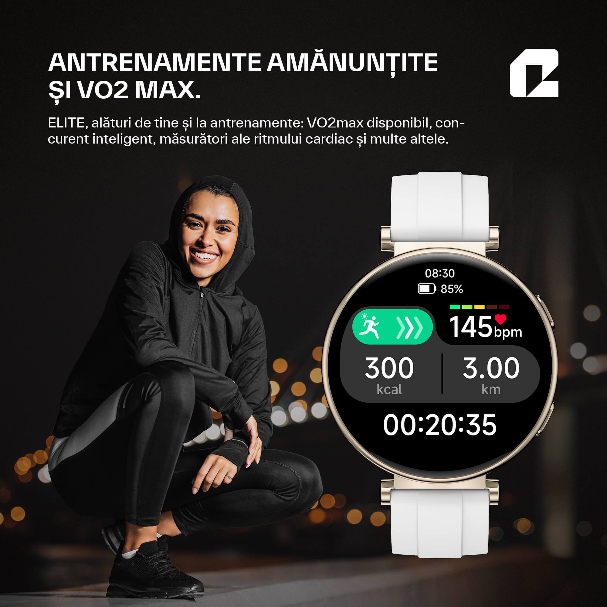 ELITE ceas smartwatch dama femei fitness qualtec by koppel