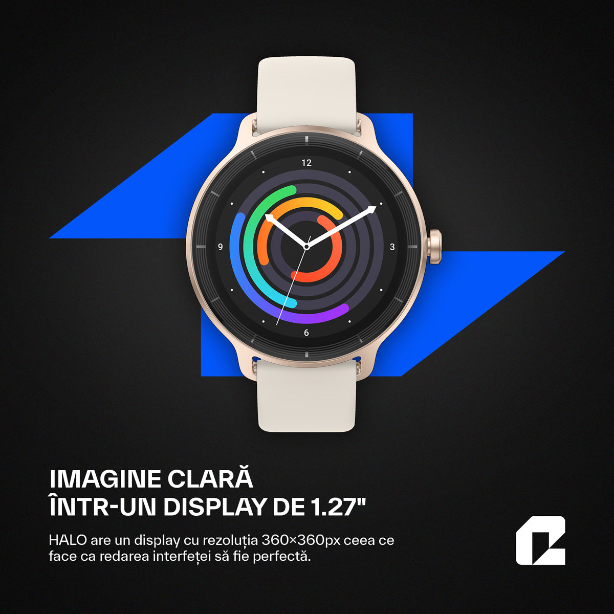 Ceas smartwatch, HALO gold Woman Series, gold