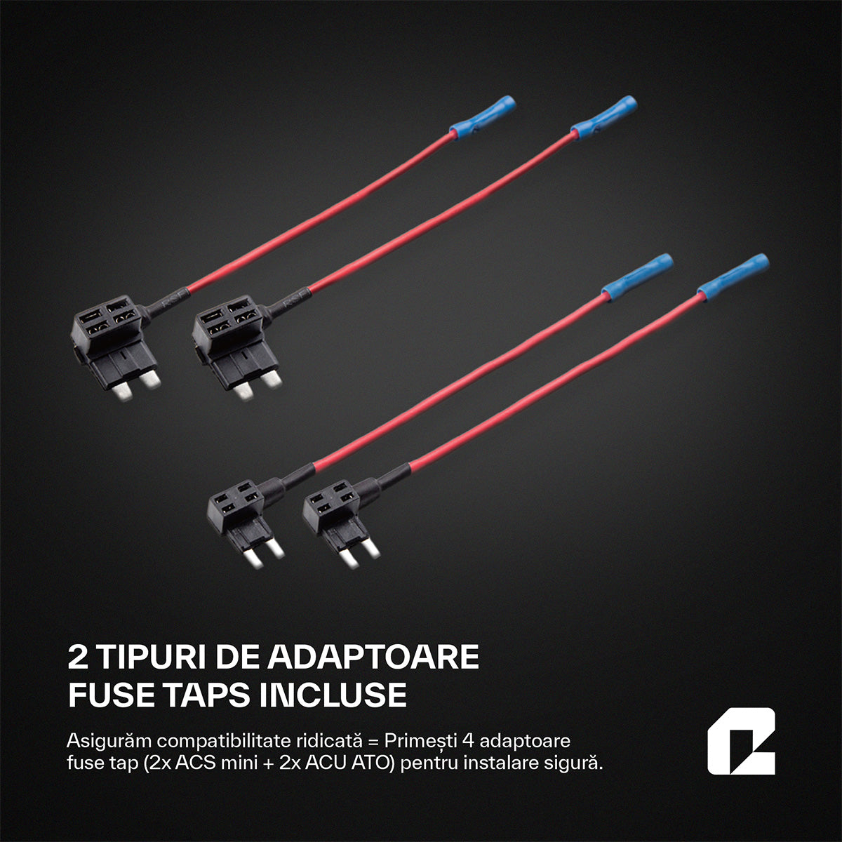 Kit alimentare camera de bord, Qualtec by Koppel®, Negru
