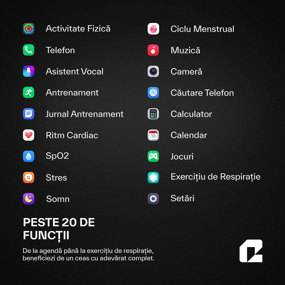 Ceas smartwatch, OmniFit Fitness Series, rose gold
