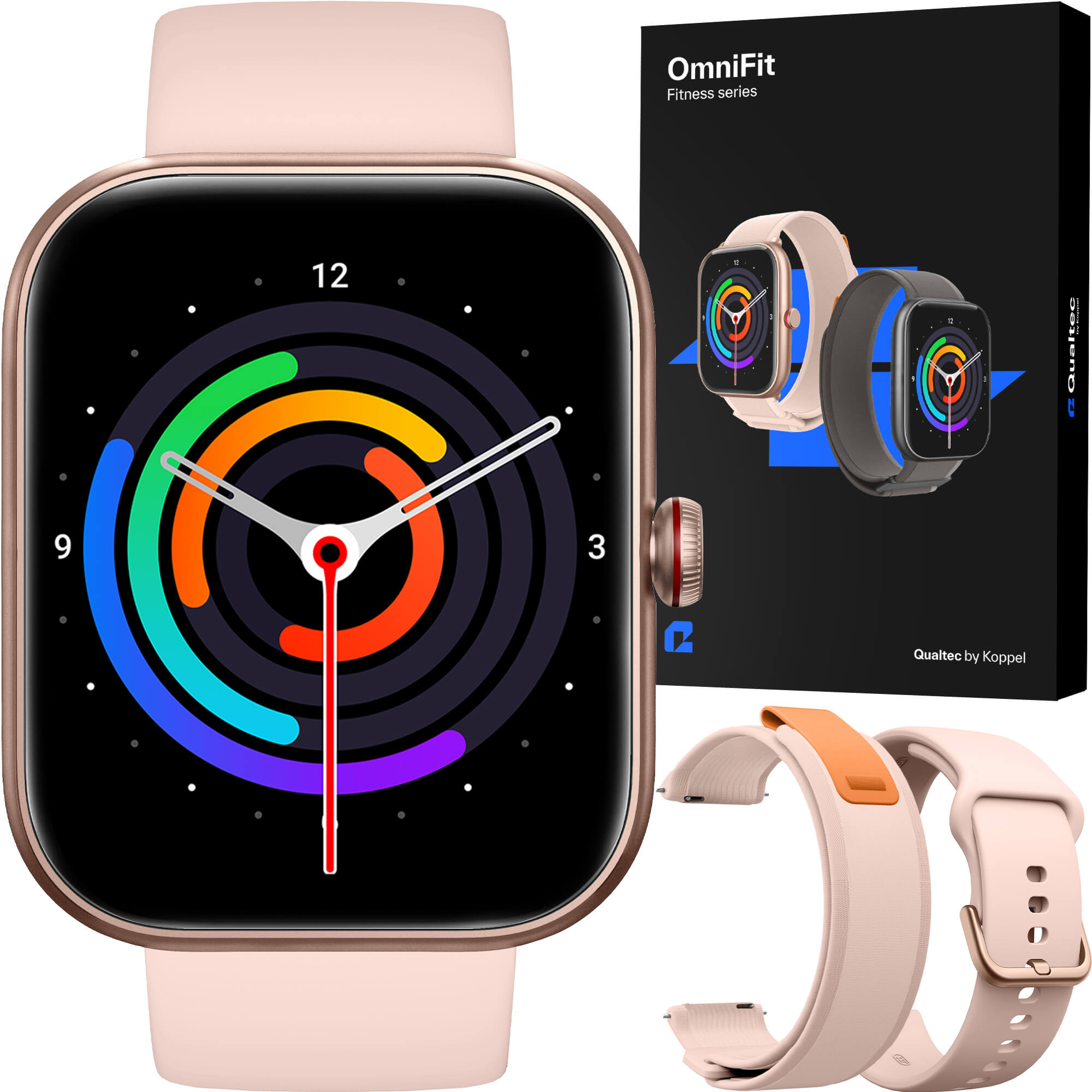 OmniFit ceas smartwatch dama roz fitness series qualtec by koppel