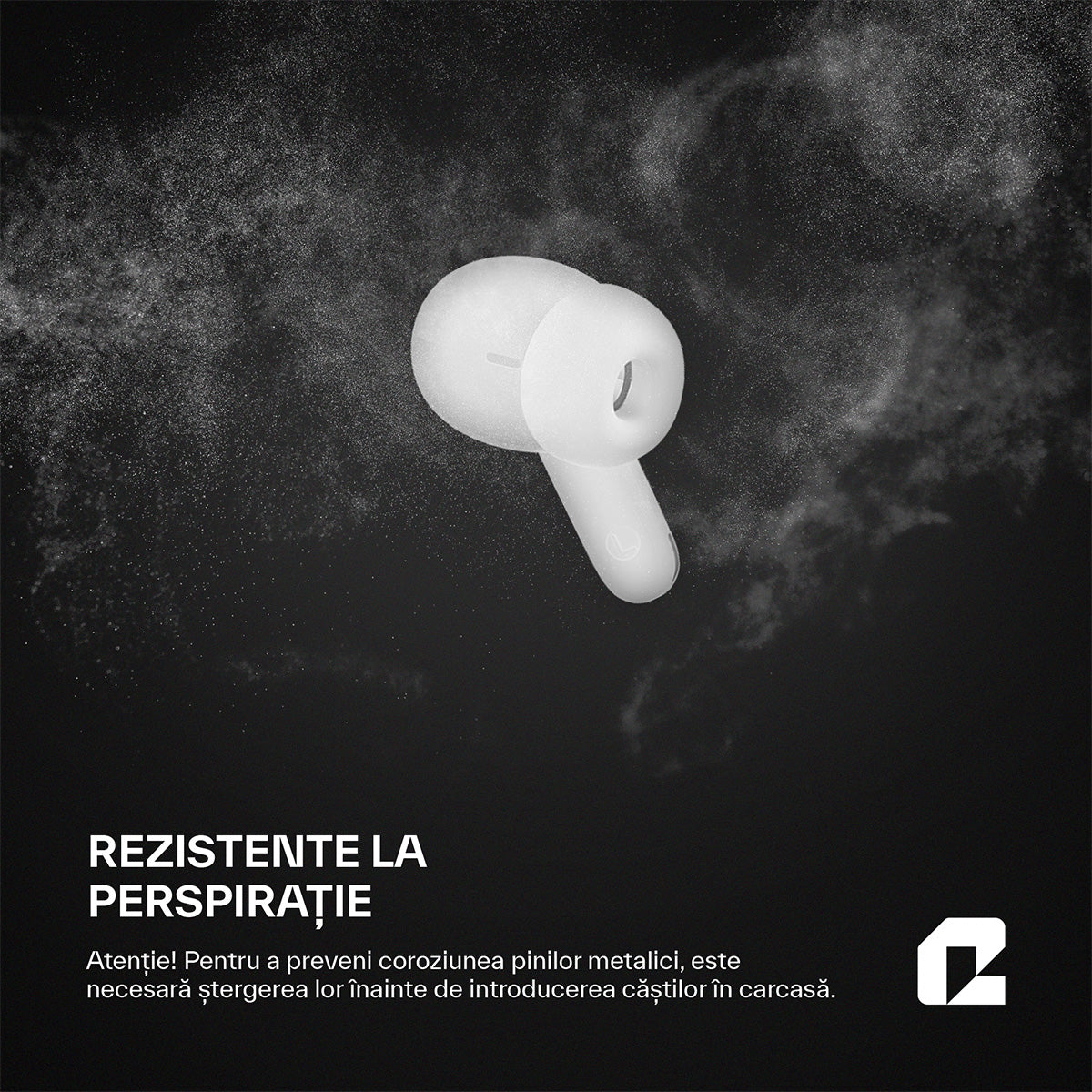 Căsti wireless Bluetooth cu noise cancelling, ProBuds Max, roz