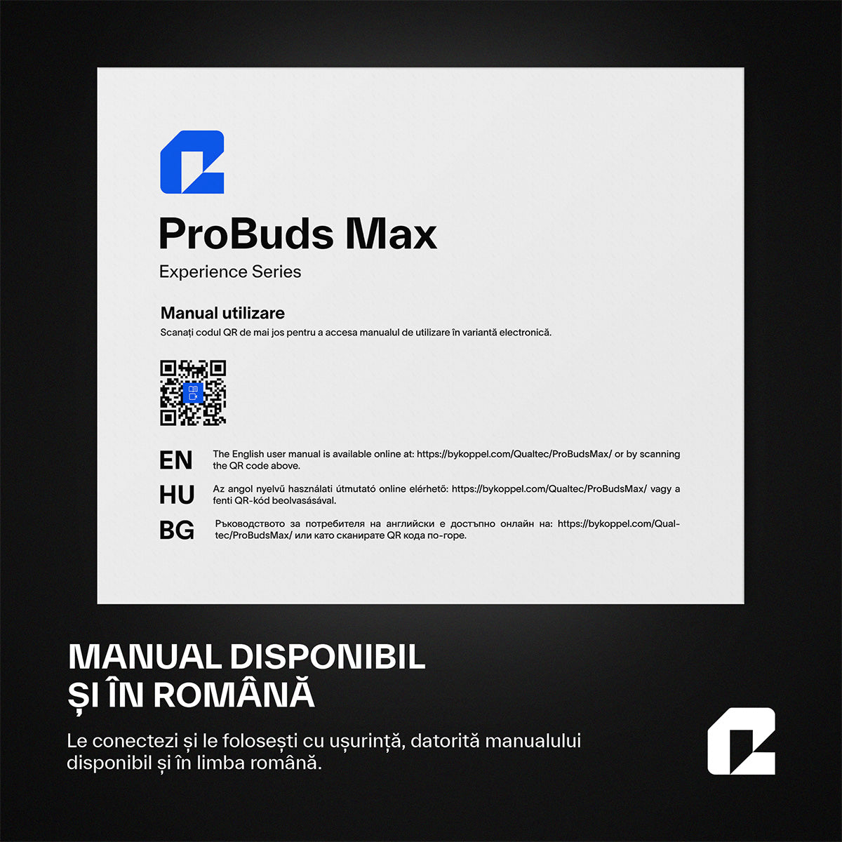 Căsti wireless Bluetooth cu noise cancelling, ProBuds Max, roz