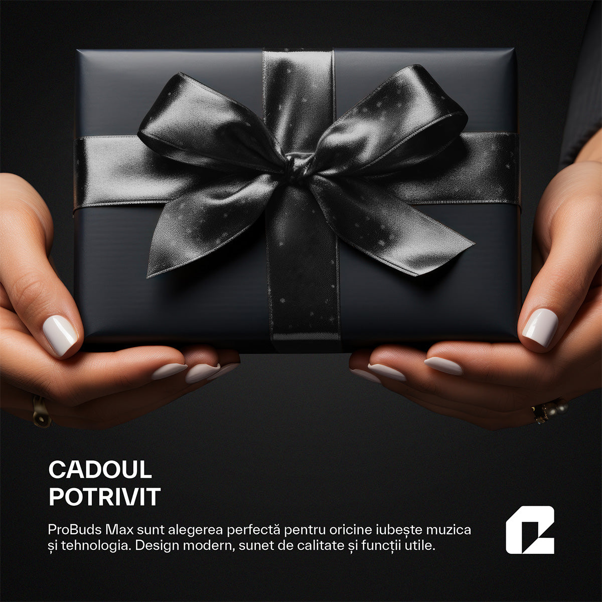 Căsti wireless Bluetooth cu noise cancelling, ProBuds Max, roz