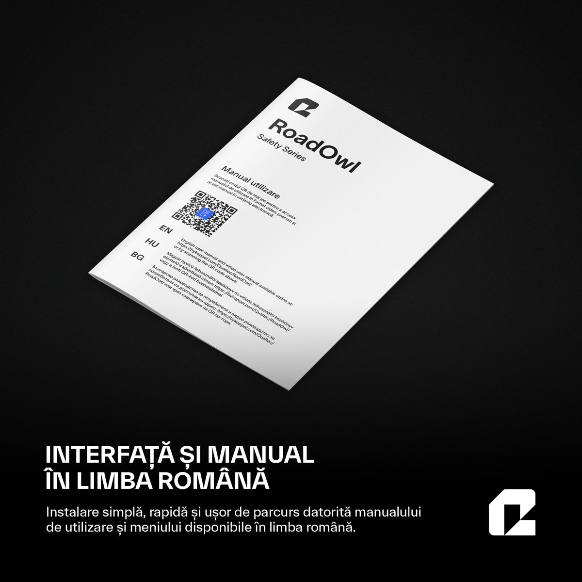 Camera de bord auto, RoadOwl Qualtec by Koppel®, rezolutie reala 2K, negru