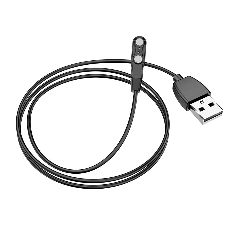 Cablu încărcător original pentru smartwatch AMMO PRO, ELITE, OmniFit, Qualtec by Koppel, alb